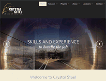 Tablet Screenshot of crystalsteel.com